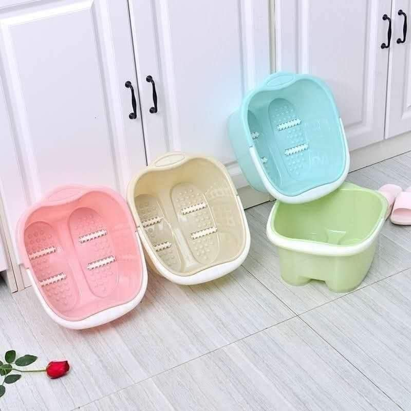 Foot Spa Soaking Basin with Massage Rollers – Large Size Foot Bath Tub for Home Use